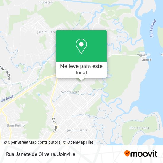 Rua Janete de Oliveira mapa