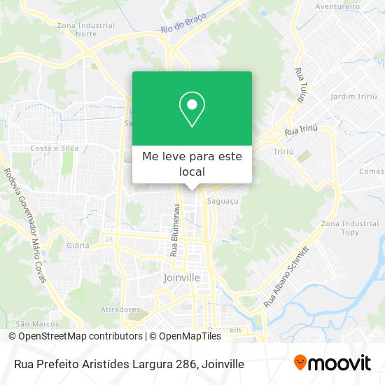 Rua Prefeito Aristídes Largura 286 mapa