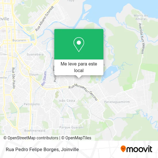 Rua Pedro Felipe Borges mapa