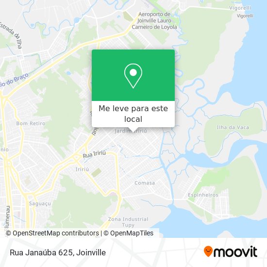 Rua Janaúba 625 mapa
