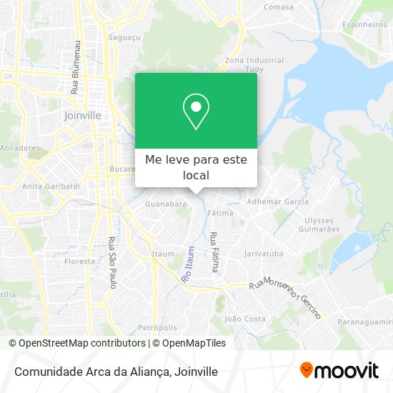 Comunidade Arca da Aliança mapa
