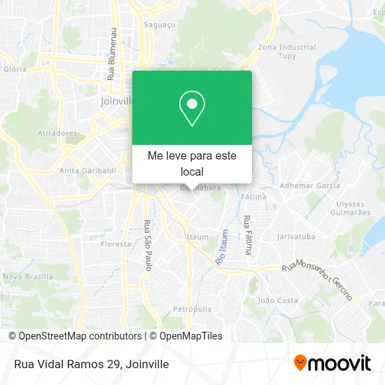 Rua Vidal Ramos 29 mapa