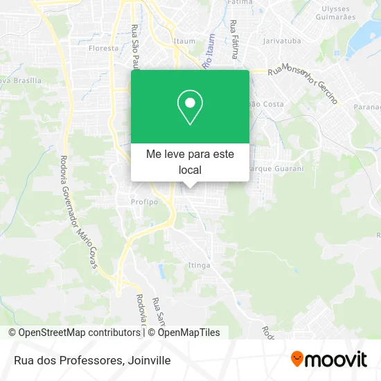 Rua dos Professores mapa
