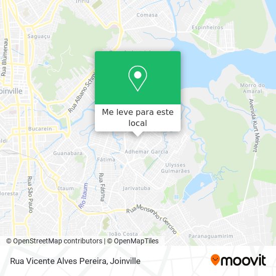 Rua Vicente Alves Pereira mapa