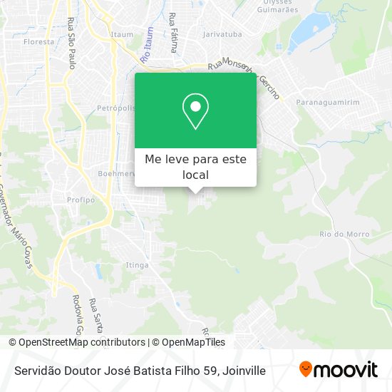 Servidão Doutor José Batista Filho 59 mapa