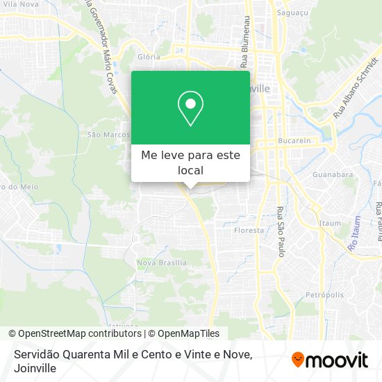 Servidão Quarenta Mil e Cento e Vinte e Nove mapa