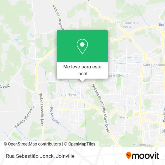 Rua Sebastião Jonck mapa