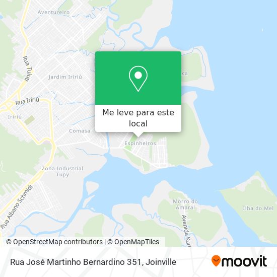 Rua José Martinho Bernardino 351 mapa