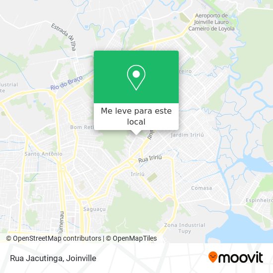 Rua Jacutinga mapa