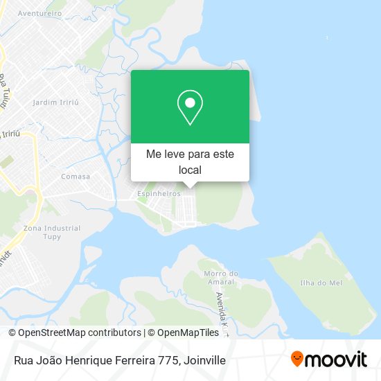 Rua João Henrique Ferreira 775 mapa