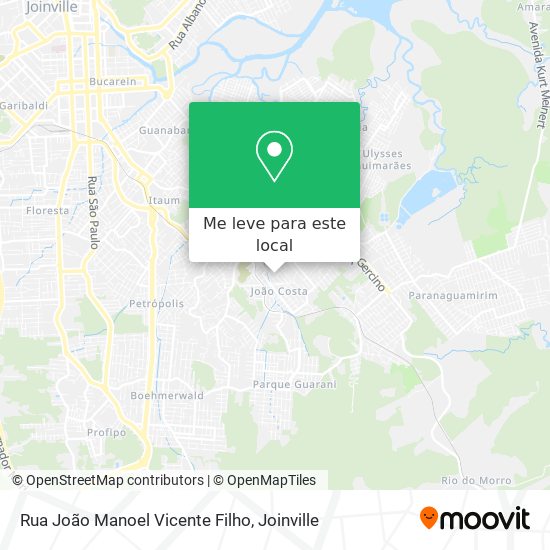Rua João Manoel Vicente Filho mapa
