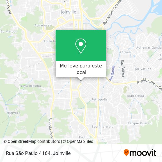 Rua São Paulo 4164 mapa