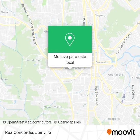 Rua Concórdia mapa