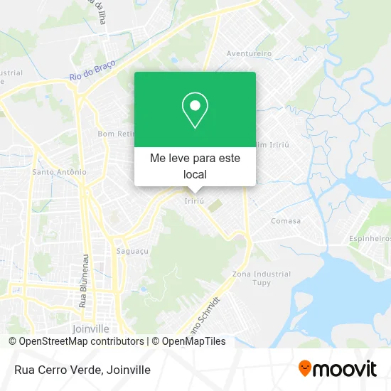 Rua Cerro Verde mapa