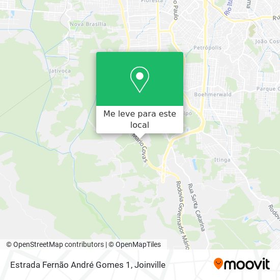 Estrada Fernão André Gomes 1 mapa