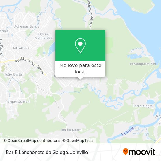 Bar E Lanchonete da Galega mapa