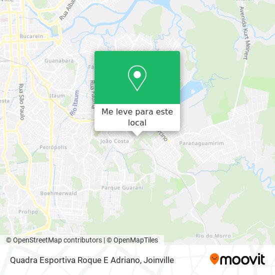Quadra Esportiva Roque E Adriano mapa