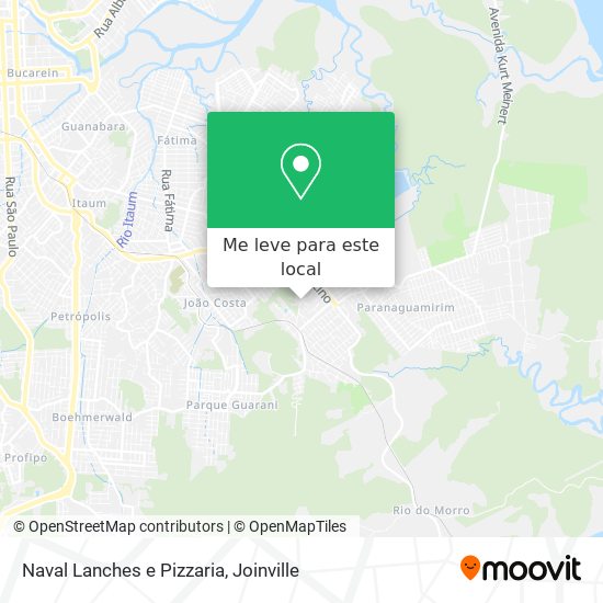 Naval Lanches e Pizzaria mapa