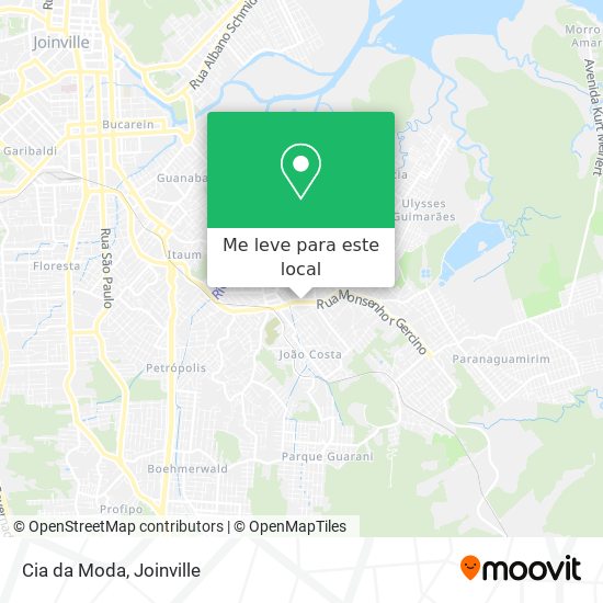 Cia da Moda mapa