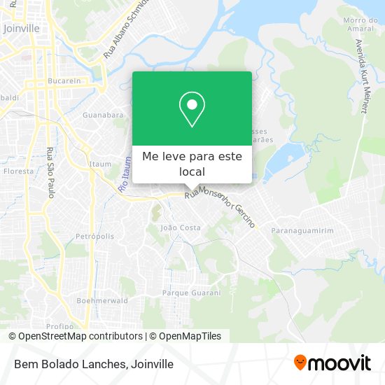 Bem Bolado Lanches mapa