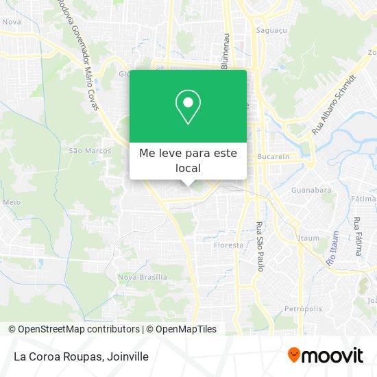 La Coroa Roupas mapa