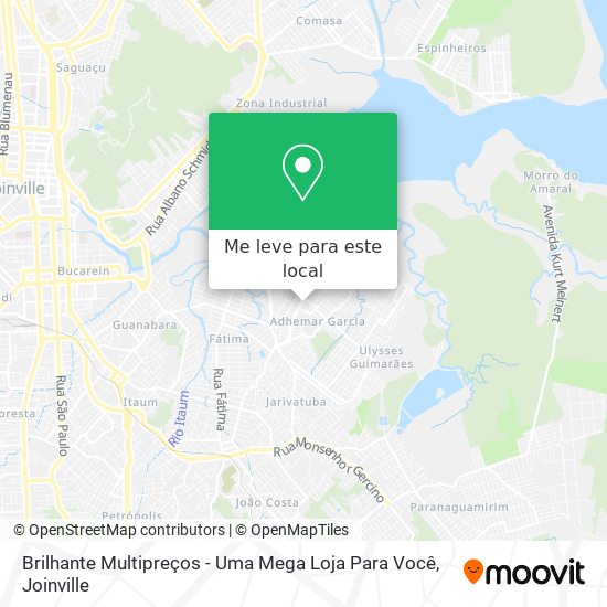 Brilhante Multipreços - Uma Mega Loja Para Você mapa