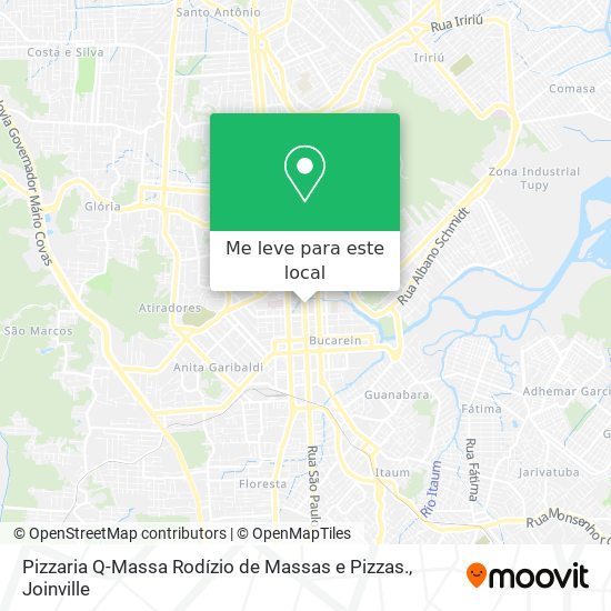 Pizzaria Q-Massa Rodízio de Massas e Pizzas. mapa