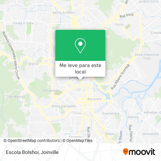 Escola Bolshoi mapa