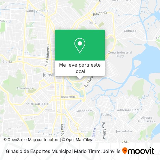 Ginásio de Esportes Municipal Mário Timm mapa