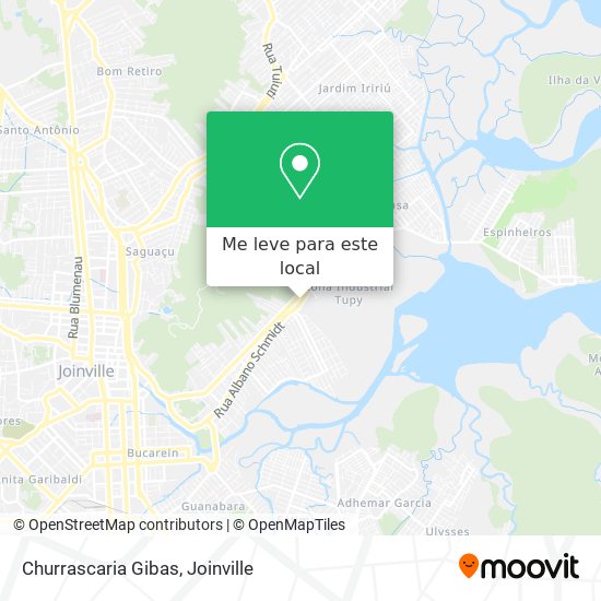 Churrascaria Gibas mapa