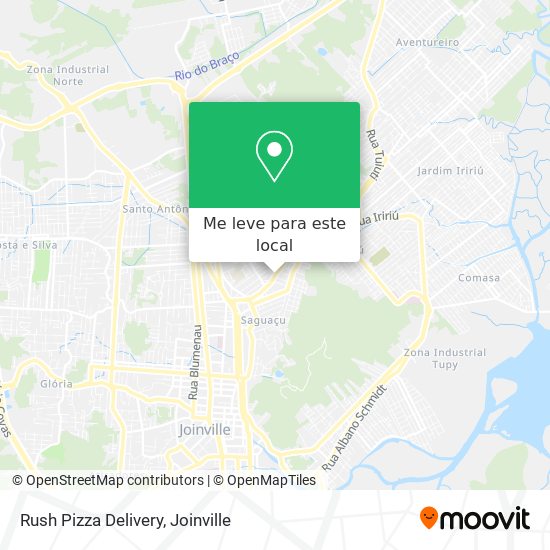 Rush Pizza Delivery mapa