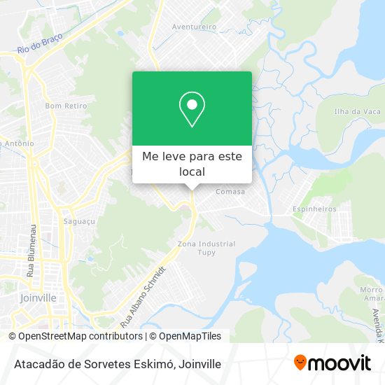 Atacadão de Sorvetes Eskimó mapa