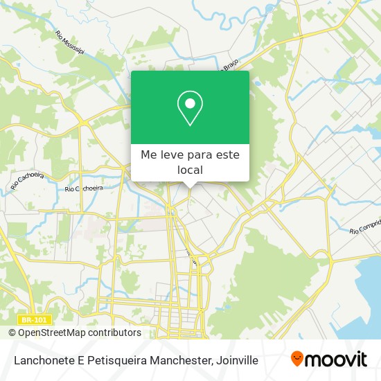 Lanchonete E Petisqueira Manchester mapa