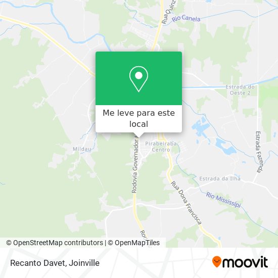 Recanto Davet mapa