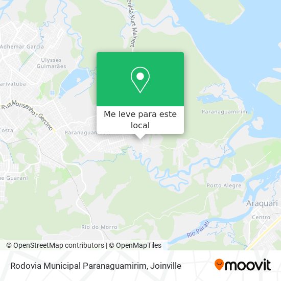 Rodovia Municipal Paranaguamirim mapa