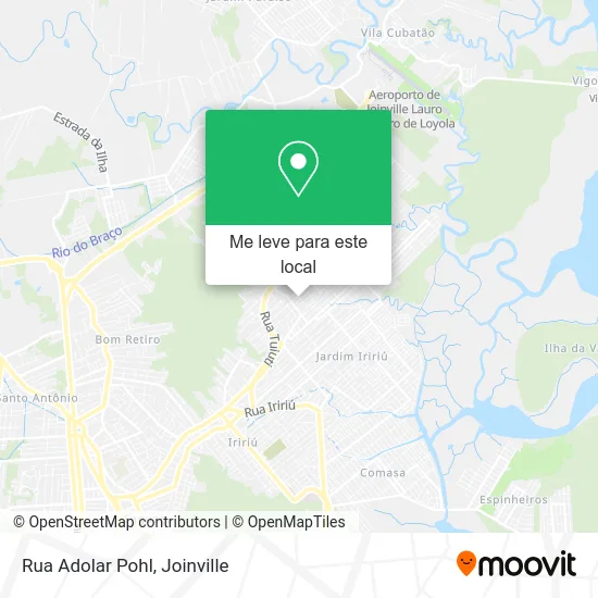 Rua Adolar Pohl mapa