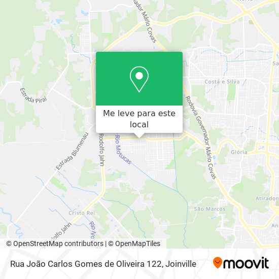 Rua João Carlos Gomes de Oliveira 122 mapa