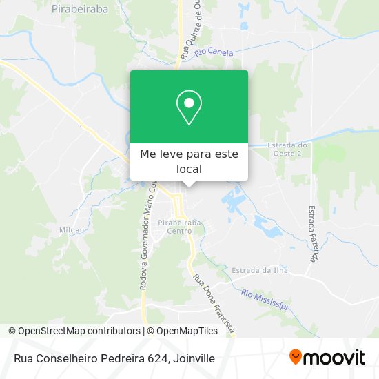 Rua Conselheiro Pedreira 624 mapa