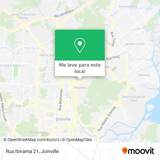 Rua Ibirama 21 mapa