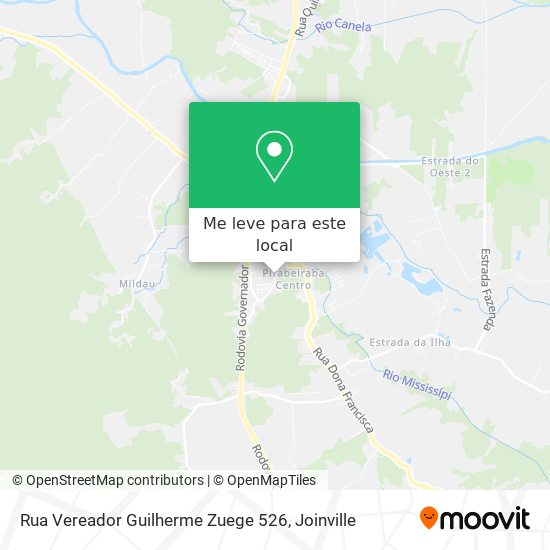 Rua Vereador Guilherme Zuege 526 mapa