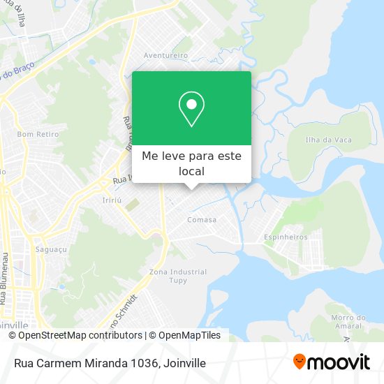Rua Carmem Miranda 1036 mapa