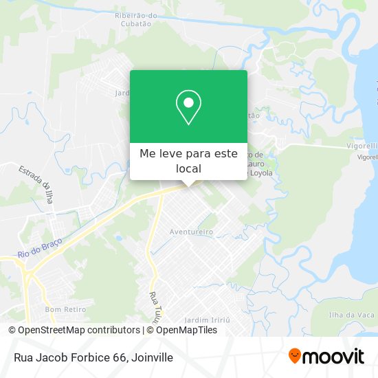 Rua Jacob Forbice 66 mapa