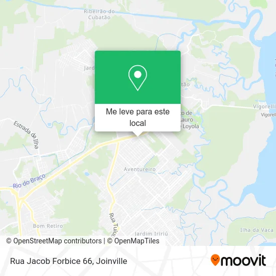 Rua Jacob Forbice 66 mapa