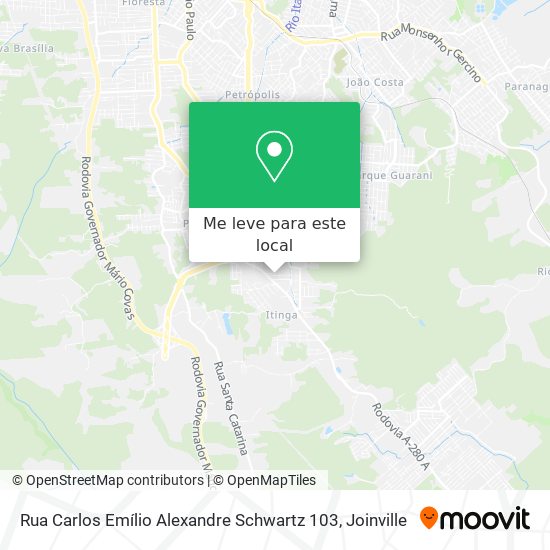 Rua Carlos Emílio Alexandre Schwartz 103 mapa