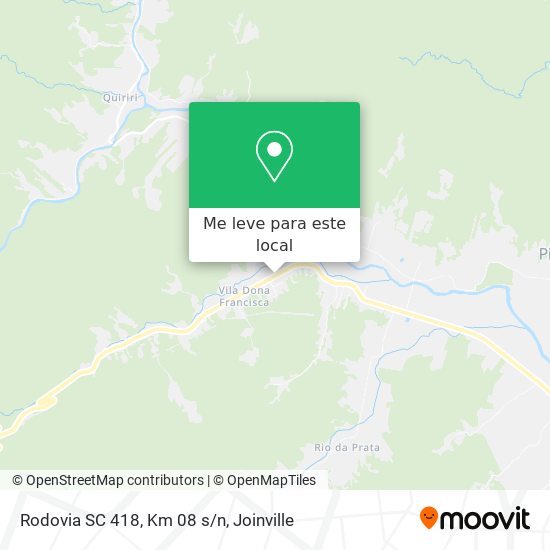 Rodovia SC 418, Km 08 s/n mapa