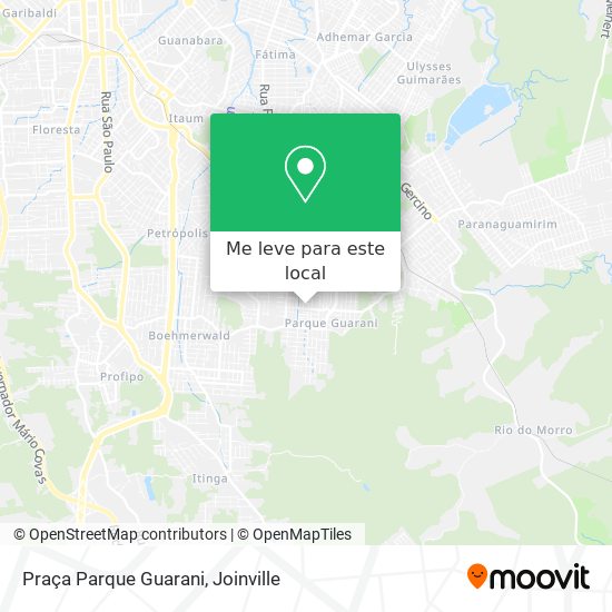 Praça Parque Guarani mapa