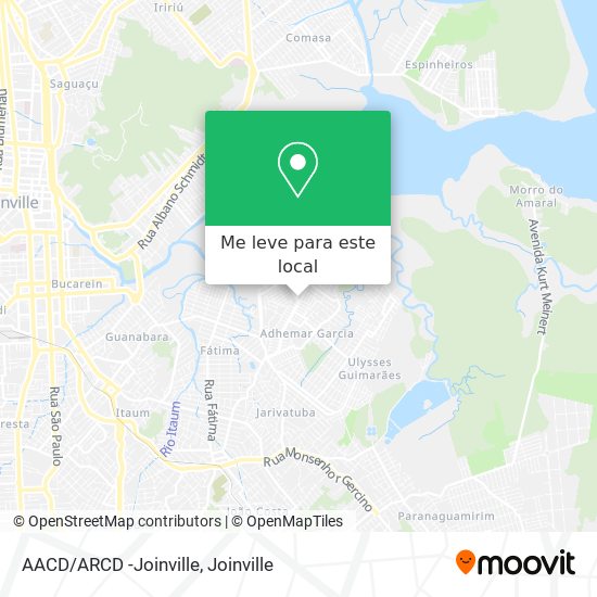 AACD/ARCD -Joinville mapa
