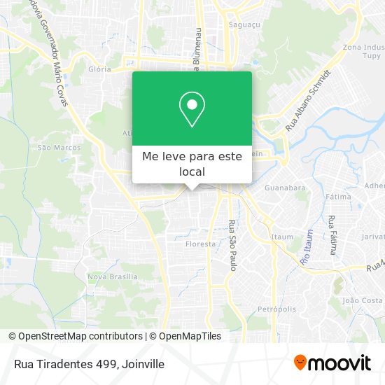 Rua Tiradentes 499 mapa