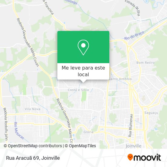 Rua Aracuã 69 mapa