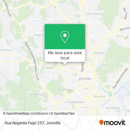 Rua Regente Feijó 257 mapa